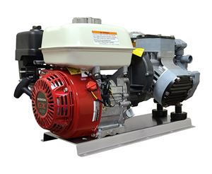 Comet P40GR (Poly) "Soft Wash" Diaphragm Pump & Honda GX200 Recoil Start on Base Plate