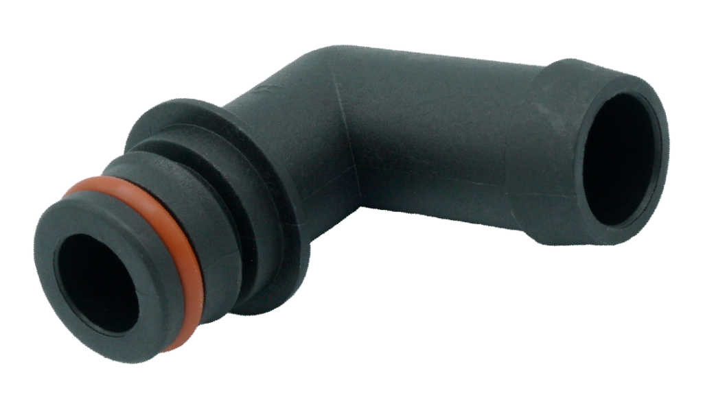 3/4" QA x 3/4" HB Elbow Fitting w/O-Ring