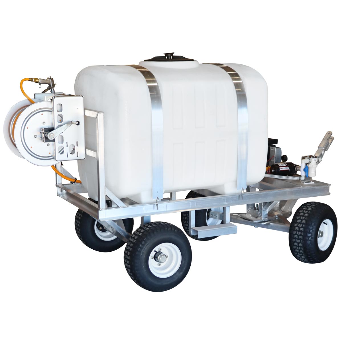 Kings Sprayers 200 Gallon Electric 4-Wheel w/ 7 GPM 12V Pump & Manual Hose Reel