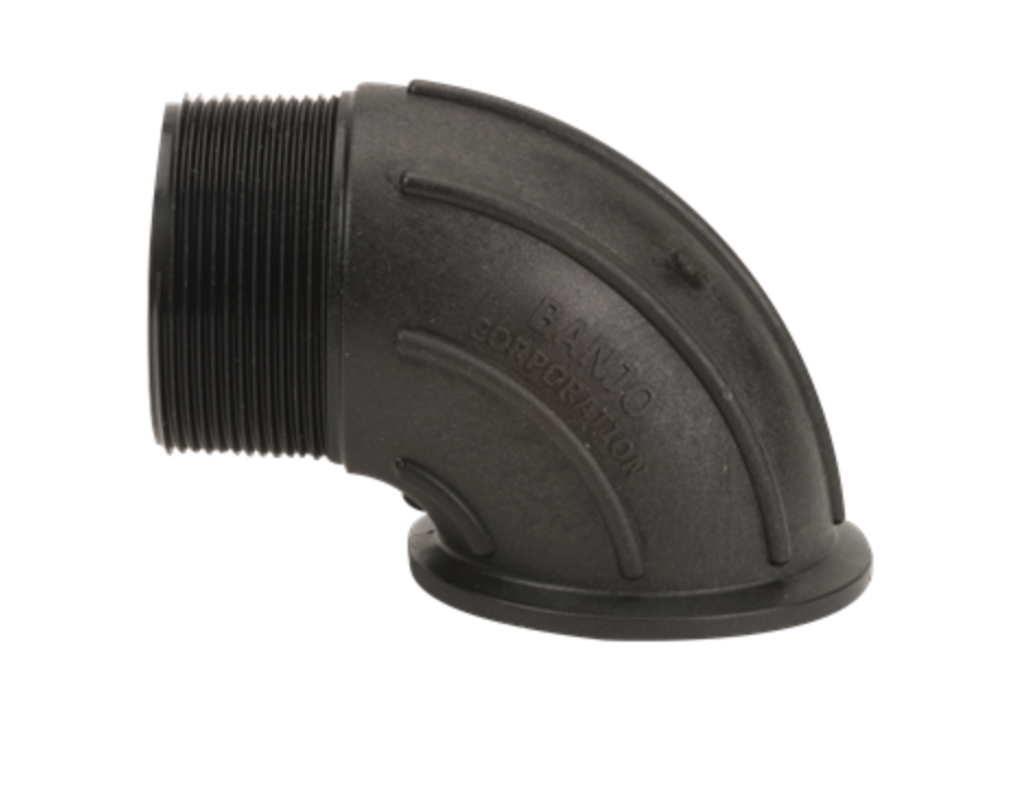 3" Flange X Male NPT Thread Sweep