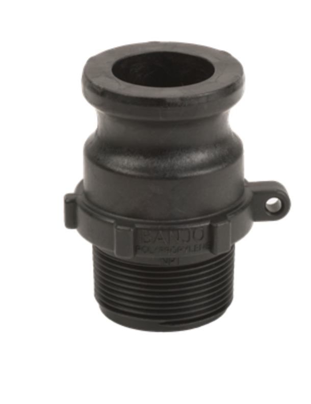 1-½" Male Adapter X 1-½" Male Thread Poly Cam Lever Coupling