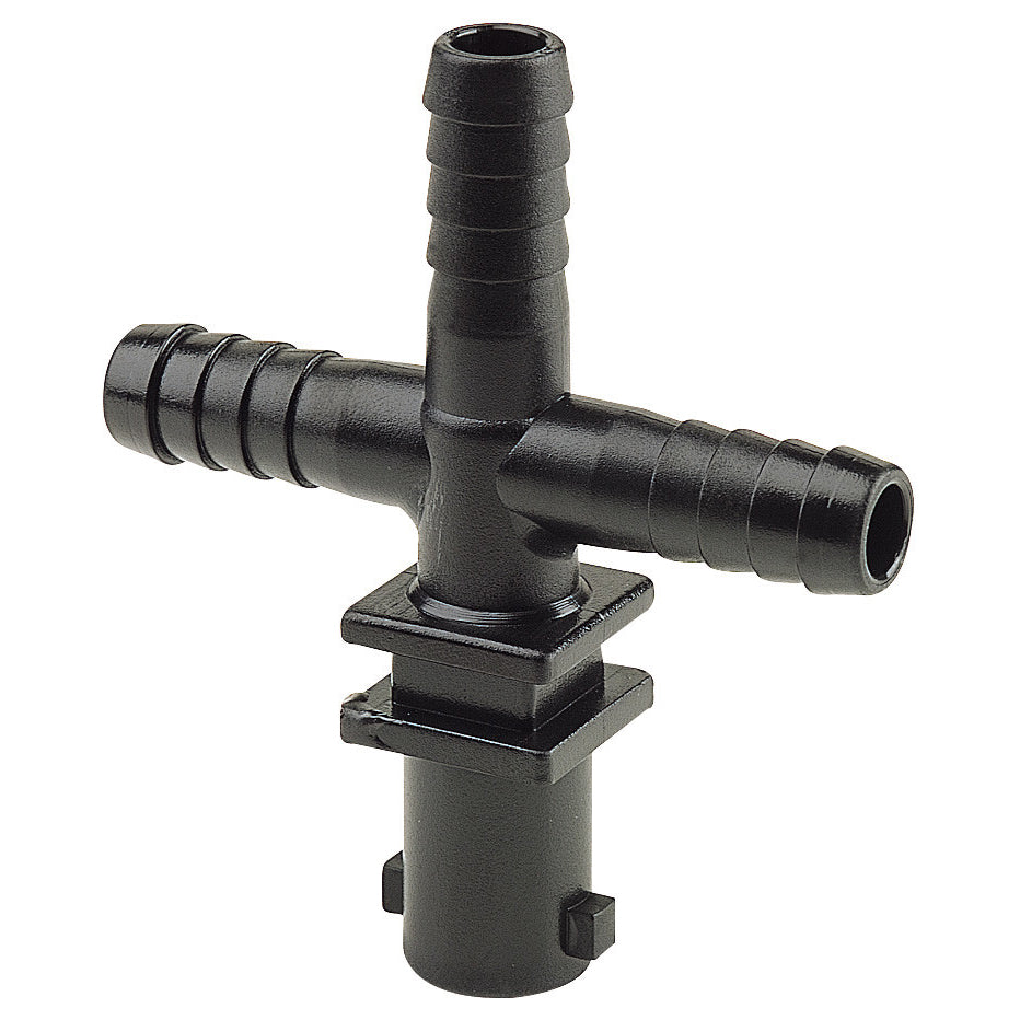 413132 Single Outlet Triple Barb Nozzle Body for Dry Boom - 1/2" Barbs - Arag