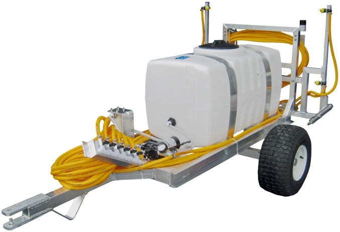 auto garden sprayer Kings Sprayers 50 Gallon Electric 2-Wheel Sprayer with 5 GPM 12V Pump and  8' Boom