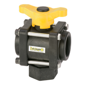 1-1/2" 3 Way Bottom Load Ball Valve