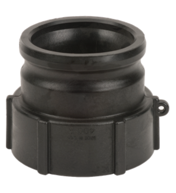 4" Male Adapter X 4" Female Thread Poly Cam Lever Coupling