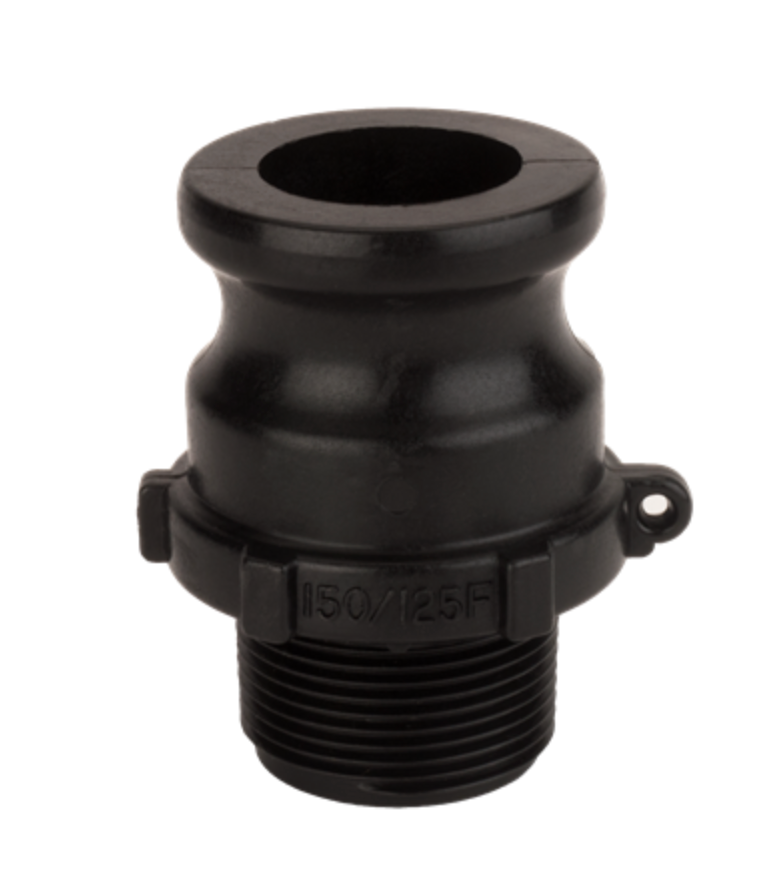 1-½" Male Adapter X 1-¼" Male Thread Poly Cam Lever Coupling