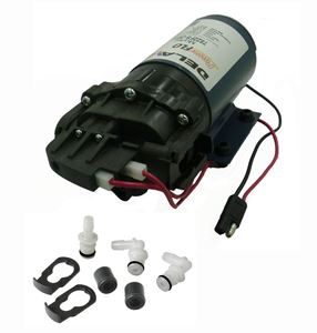 Delavan 7822FS-201-SBIP 12V Electric Diaphragm Pump (Automatic Demand, Fittings Included) (2.2 gpm, 60 psi)
