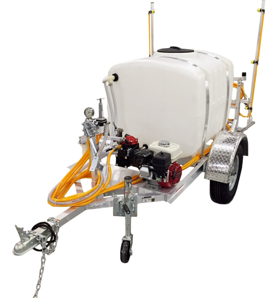 Kings 200 Gallon Highway Ready 2-Wheel Sprayer, 9.6 GPM, 580 PSI, Diaphragm Pump, Honda GX160, 12" Spray Boom, Model KT200