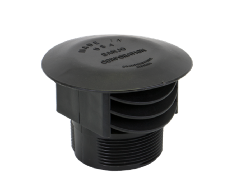 3" Anti Vortex Vent Cap Without Screen