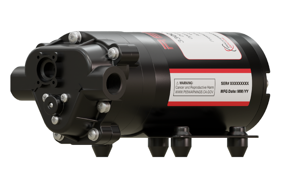 Remco 3321-2E3-82B "Extreme Duty" Electric Diaphragm Pump (1.2GPM/60PSI, Bypass)