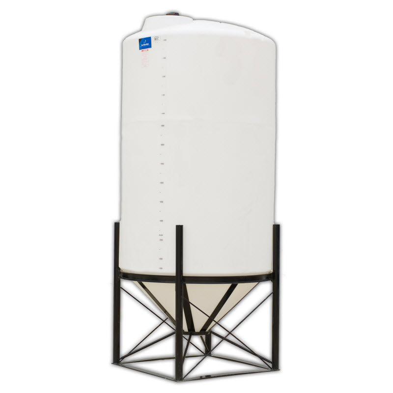 1490 Gallon-45 Degree Cone Bottom Dome Top Tank