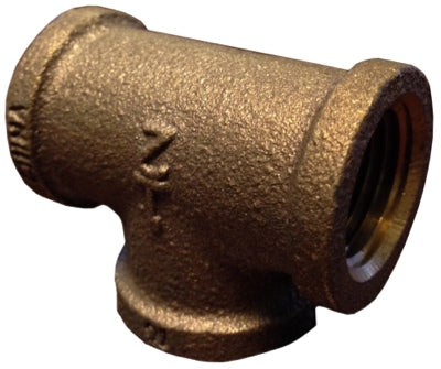 1/4" FNPT Brass Tee