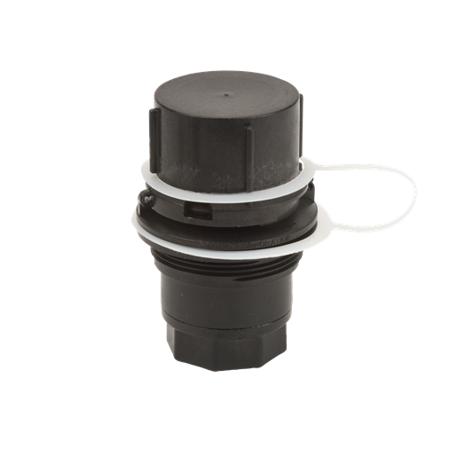 Male Dry Poppet Adapter, With 2" Male Threaded Body 1" Female NPT Threads With FKM Seals