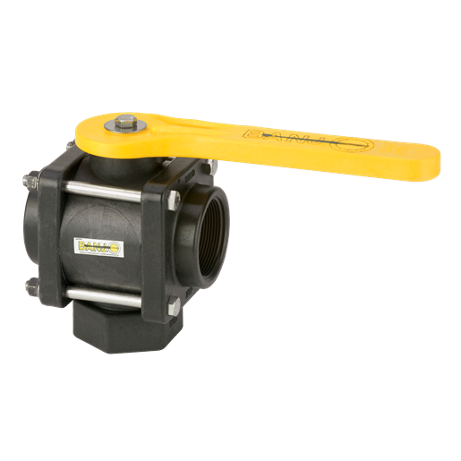 2" 3 Way Bottom Load Ball Valve