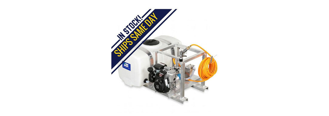 Quick Set-Up on a Kings 50 Gallon Skid Sprayer: Model #KS50P5