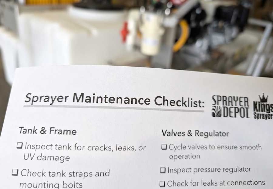 Getting Your Sprayer Ready for Spring with a Preseason Inspection and Preventative Maintenance
