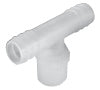 3/8" MNPT x 1/2" Barb Tee - Nylon