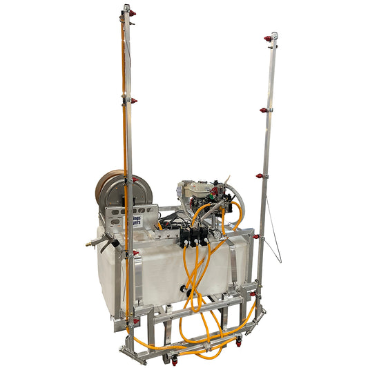 Kings 100 Gallon UTV Skid Sprayer, 9.6 GPM, 580 PSI, Diaphragm Pump, 5.5 HP Engine, Manual Hose Reel, 18' Spray Boom, Electric Shutoffs, Model KS100