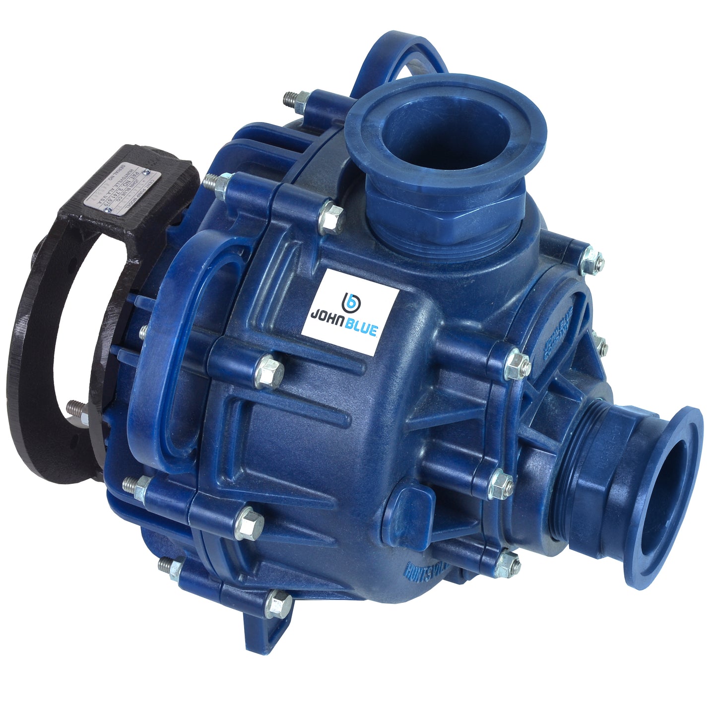 John Blue PSP-3340-BSFLG 3" Flanged Poly Self-Priming Centrifugal Pump for 1" Shaft