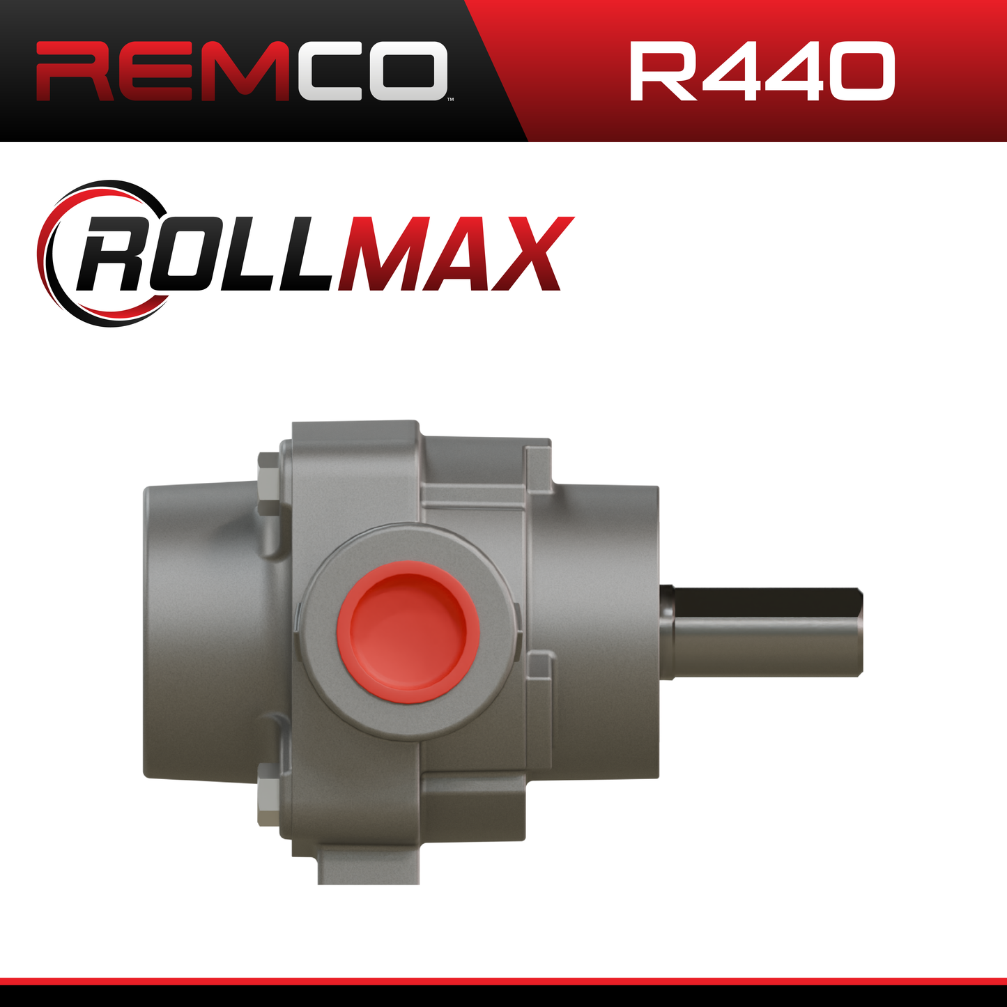 Remco R440SS RollMax 4 Roller Pump, Stainless Steel, CW Rotation with 5/8" Shaft