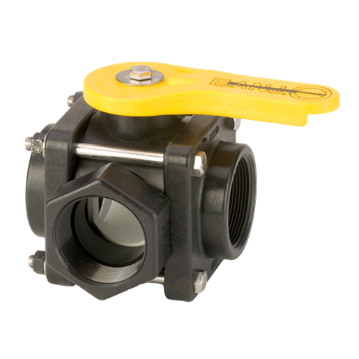 2" 3 Way Side Load Ball Valve
