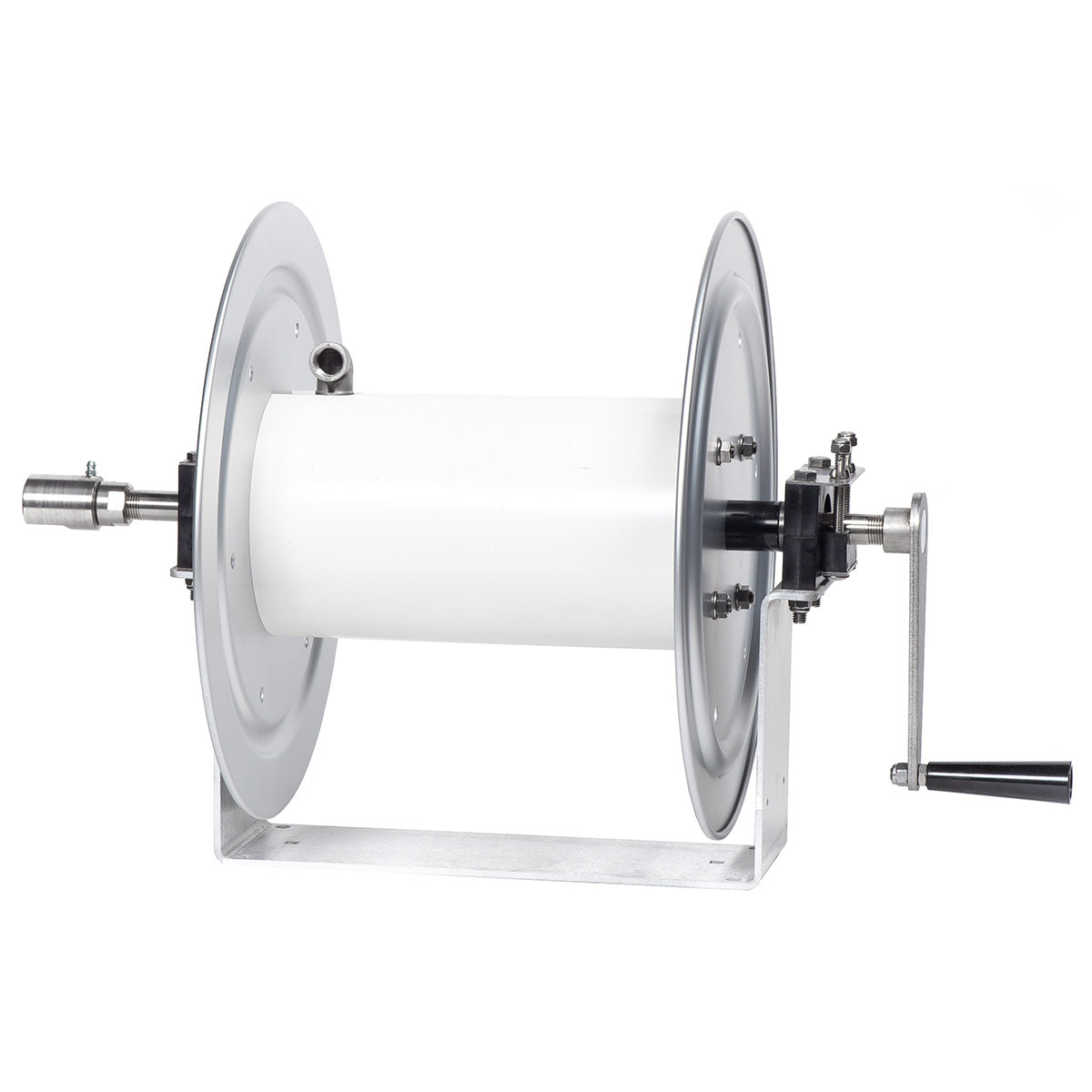 Kings 12" U-Frame Manual Hose Reel w/ Stainless Steel Manifold, Aluminum, 5000 PSI Rating, Model KR2A12