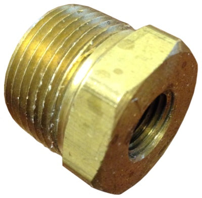 1/4" MNPT x  1/8" FNPT Brass Reducer Bushing