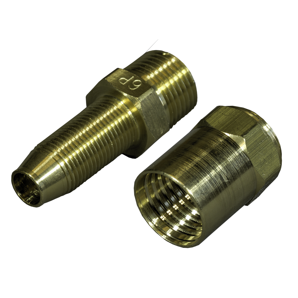 1/2" MPT, 1/2" ID x 7/8" OD Hose