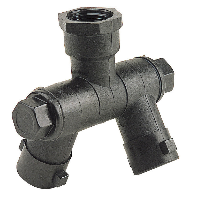 1/4" Female NPT Double Swivel Nozzle Body with Quick Attach Outlet