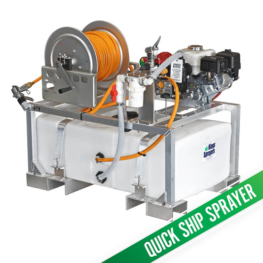 Kings Sprayers 50 Gallon UTV Skid Sprayer with 10 gpm Diaphragm Pump & Manual Hose Reel