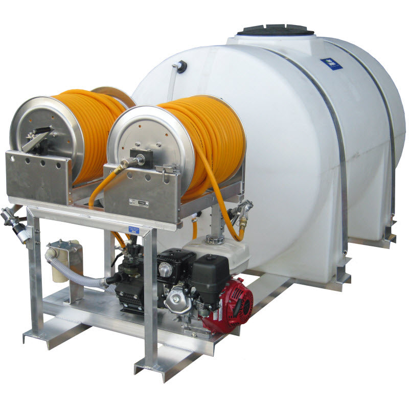 Kings Sprayers 535 Gallon Skid Sprayer with 15 gpm Diaphragm Pump and Dual Manual Hose Reels