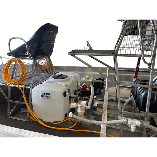 Kings 50 Gallon Boat Skid Sprayer, 9.6 GPM, 580 PSI, Diaphragm Pump, Honda GX160, Model KS50