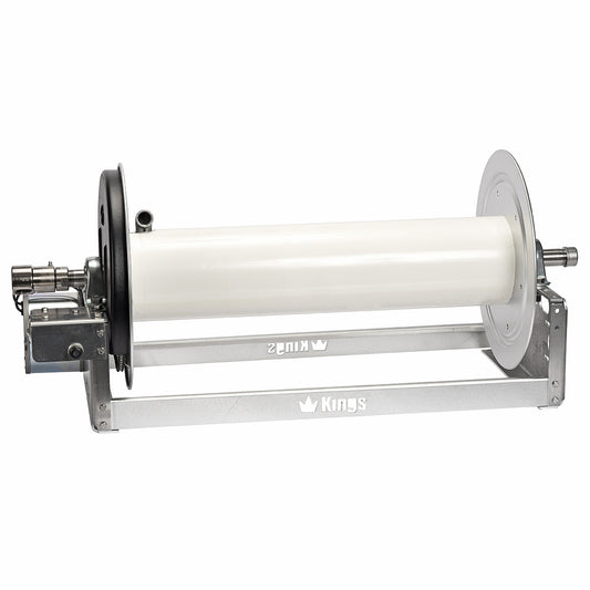 Kings 28" Electric Hose Reel w/ 1" Stainless Steel Manifold, Aluminum, 4000 PSI Rating, Model KR3A28E