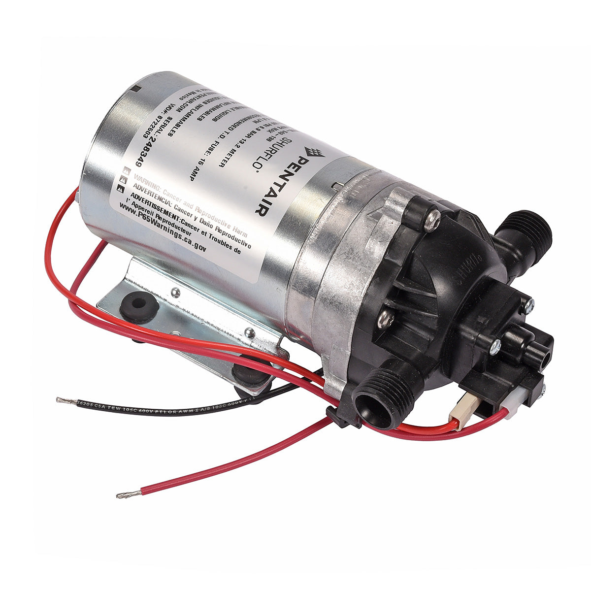 8000-543-138 High Pressure 12VDC Diaphragm Pump (1.8 gpm, 100 psi)