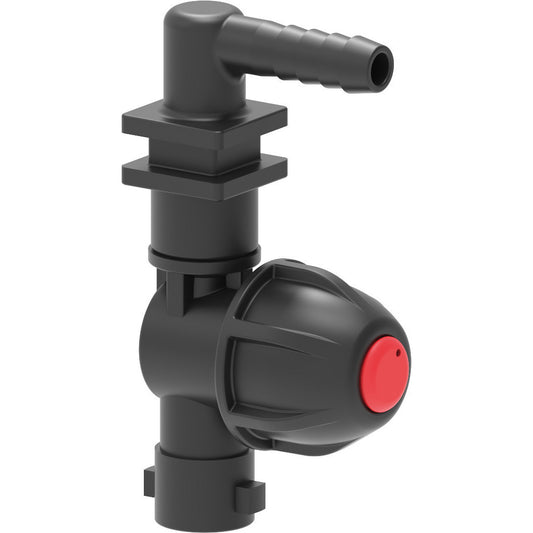 413212 Single Outlet Single Barb Nozzle Body for Dry Boom - Side Mount DCV - 1/2" Barb - Arag