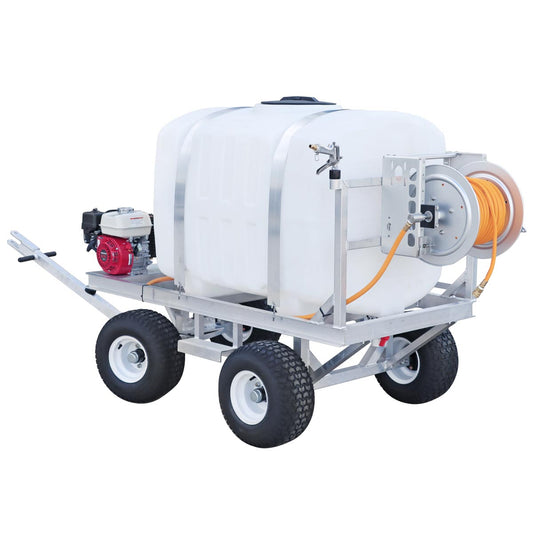 Kings Sprayers 200 Gallon 4-Wheel Sprayer with 15 gpm Diaphragm Pump & Manual Reel with 300' 1/2" ID Hose