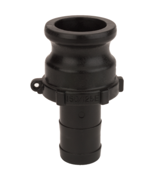 1-½" Male Adapter X 1-¼" Hose Shank Poly Cam Lever Coupling