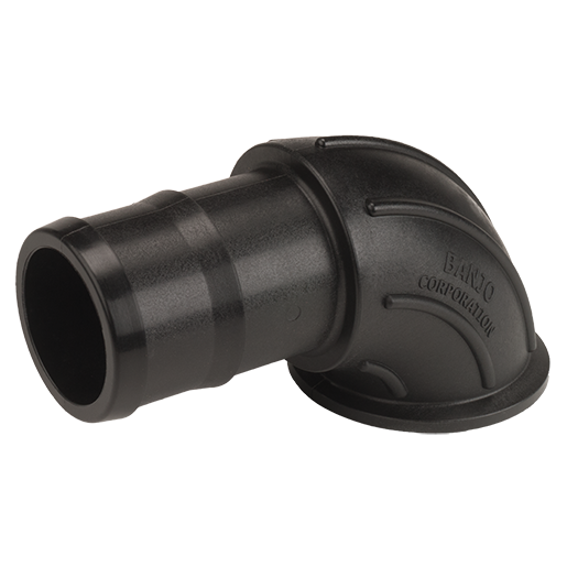 3" Flange X Hose Shank Sweep