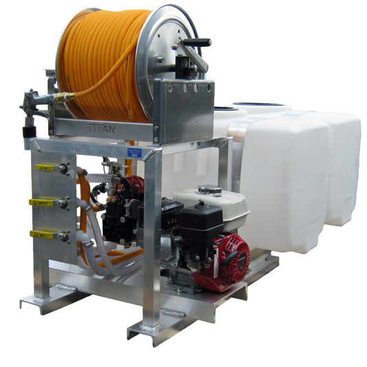Kings 100 Gallon (50/50) Dual Tank Skid Sprayer, 9.6 GPM, 580 PSI, Diaphragm Pump, Honda GX160, Model KS5050