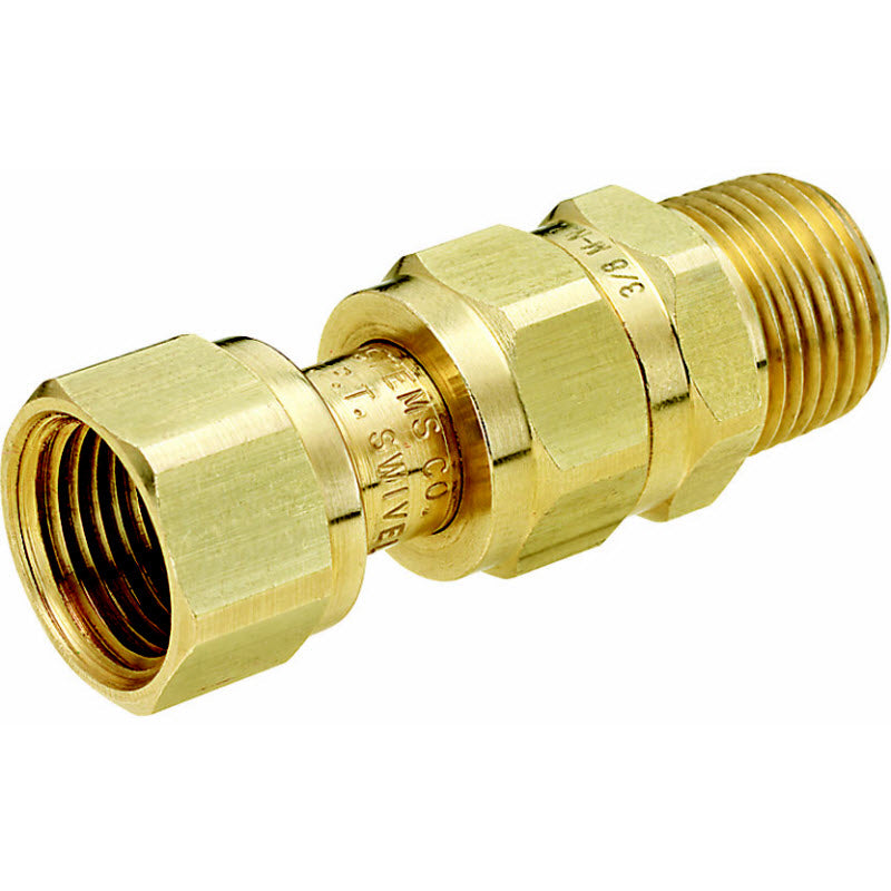 3/8" MNPT x 3/8" FNPT Brass Swivel