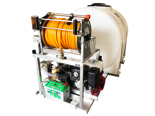 Kings Sprayers 335 Gallon "Fire Suppression" Skid Sprayer with 20 gpm Diaphragm Pump and Electric Hose Reel