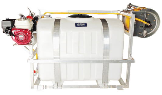 Kings SpaceMaker 200 Gallon Skid Sprayer, 9.6 GPM, 580 PSI, Diaphragm Pump, Honda GX160, Manual Hose Reel,300' of 3/8" ID Hose, Model KS200