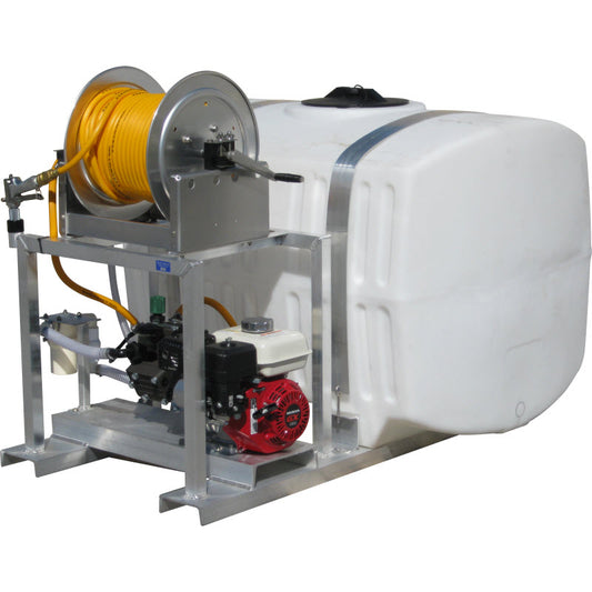 Kings 200 Gallon Skid Sprayer, 15 GPM, 560 PSI, Diaphragm Pump, Honda GX270 Electric Start, Manual Hose Reel, Model KS200