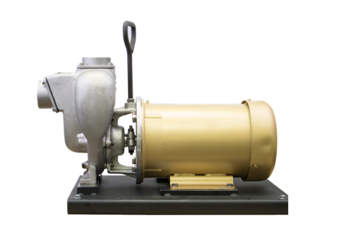 2" Stainless Steel Centrifugal Pump With 5.0 HP Three Phase Electric Motor