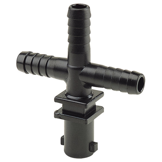 413131 Single Outlet Triple Barb Nozzle Body for Dry Boom - 3/8" Barbs - Arag