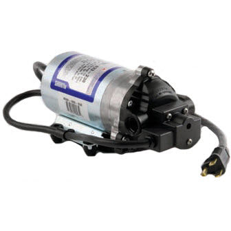 SHURflo 8020-503-250 115VAC Bypass Diaphragm Pump with 6' Power Cord, 1.5 GPM, 40 PSI