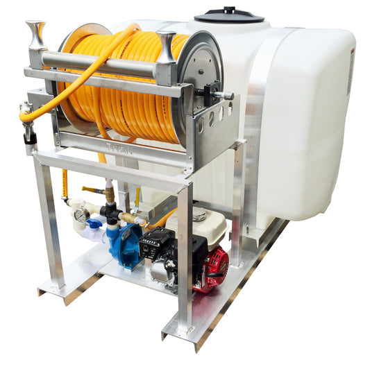 Kings 200 Gallon Skid Sprayer, Centrifugal Pump, Electric Hose Reel, 300' of 1/2" ID Hose, Hose Guide, Model KS200