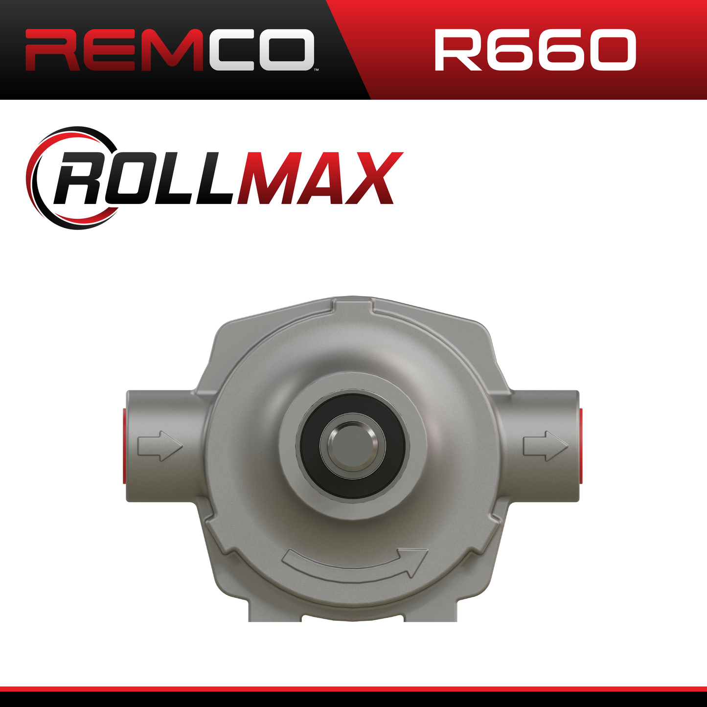 Remco R660SS RollMax 6 Roller Pump, Stainless Steel, CCW Rotation with 5/8" Shaft