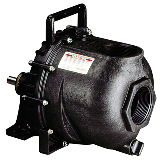 3" Poly Bearing Pedestal w 3/4" Shaft & 4 Vane Impeller