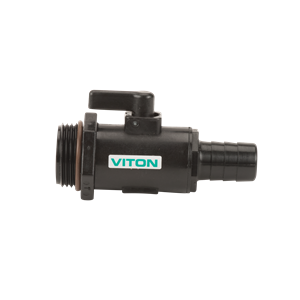 3/4" Hose Barb x 1" Male NPT Poly Micro Valve